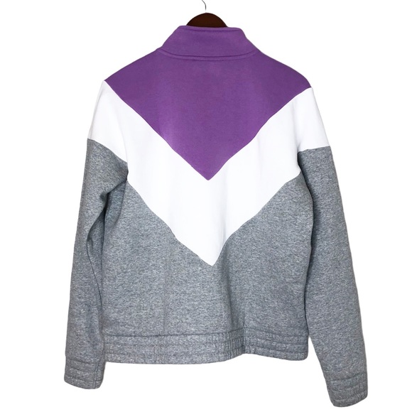 FILA Quarter Zip Pullover Color Block Sweatshirt - Picture 2 of 9